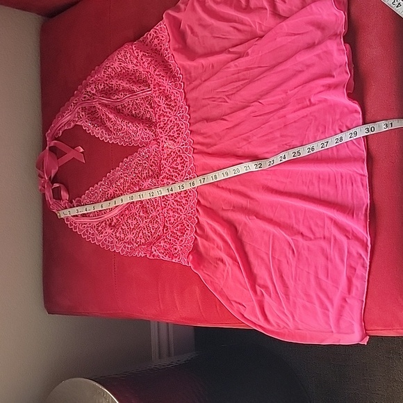 Women's Plus size  hot pink sheer baby doll 3X NWOT - Picture 13 of 15